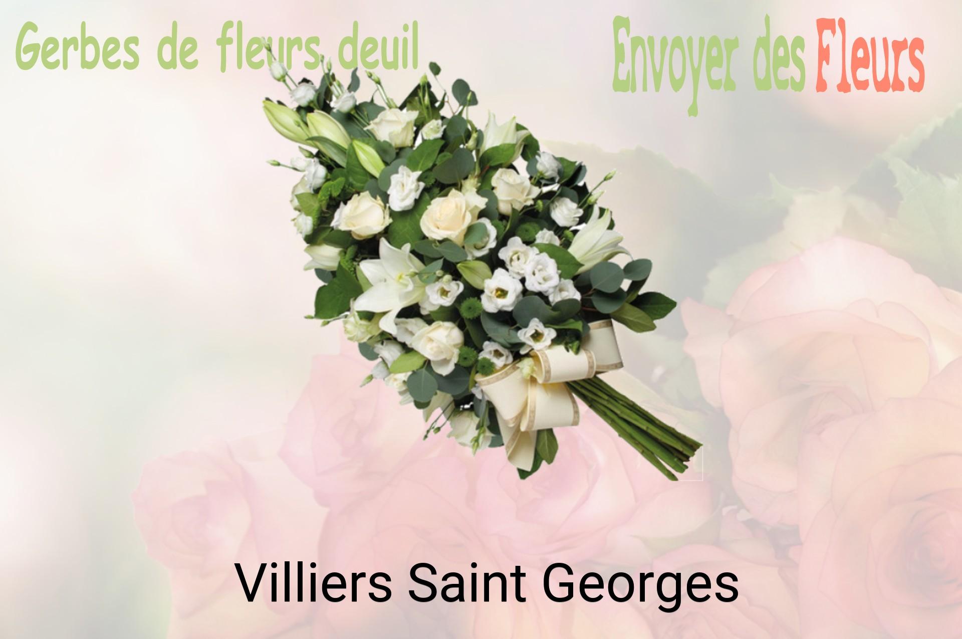 Gerbe de fleurs de deuil livrée à Villiers-Saint-Georges